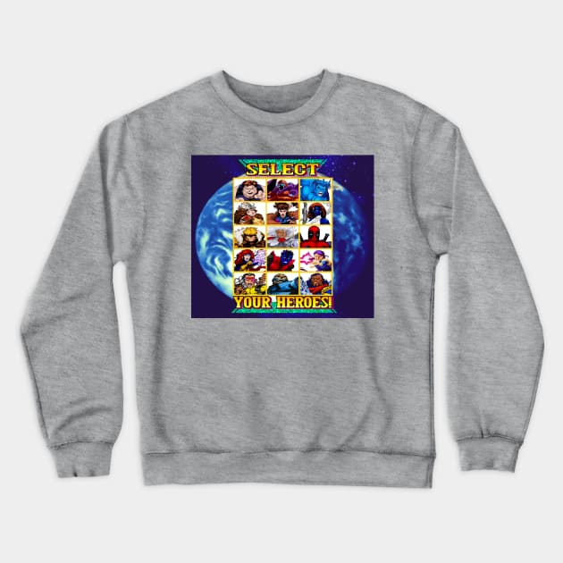 Video Game Heroes Crewneck Sweatshirt by TheM6P